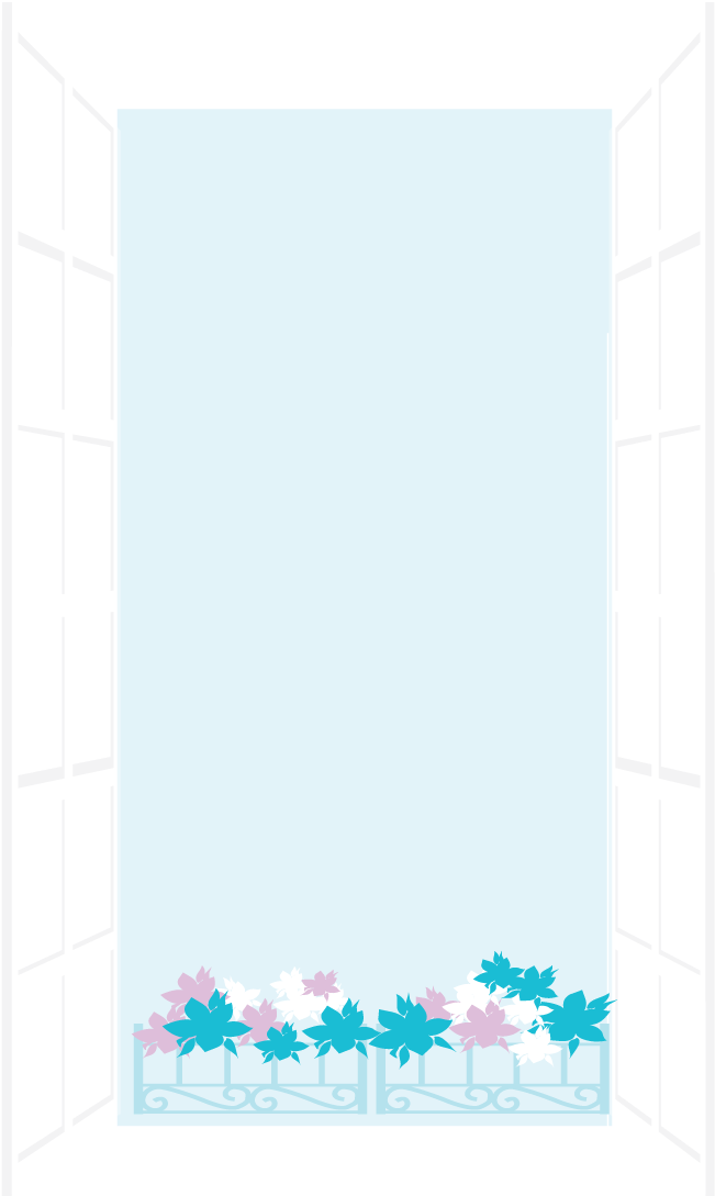 Door With Plant Pots - Room (713x1109), Png Download