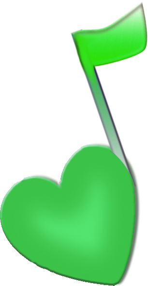 Green Music Note - Musical Note (306x589), Png Download