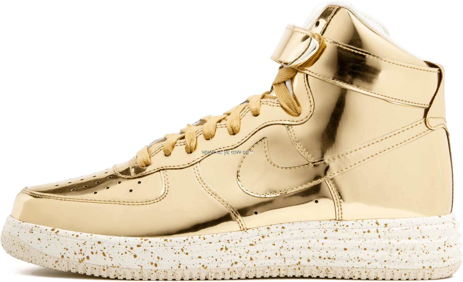 Business Nike Lunar Force 1 Hi Sp Liquid Gold - Nike Lunar Force 1 Hi Sp 12 Shoes Metallic Gold / Sl (2000x1200), Png Download