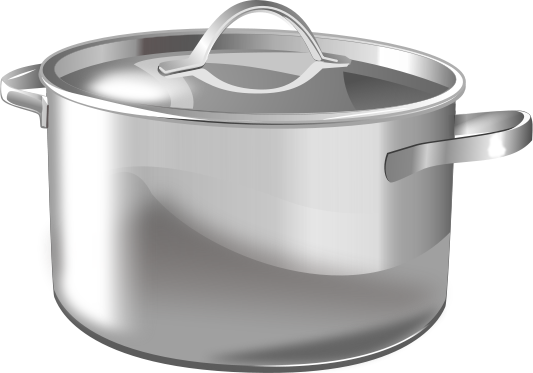 Pots Clipart - Pot Clip Art Free (533x373), Png Download
