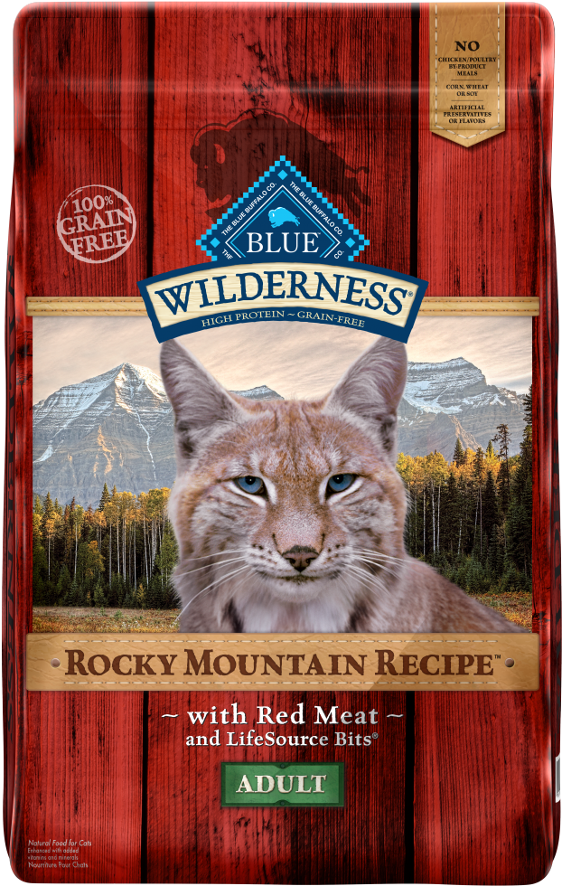 Blue Buffalo Wilderness Rocky Mountain Recipe Adult - Blue Wilderness Adult Grain-free Chicken Dry Cat Food (681x1000), Png Download