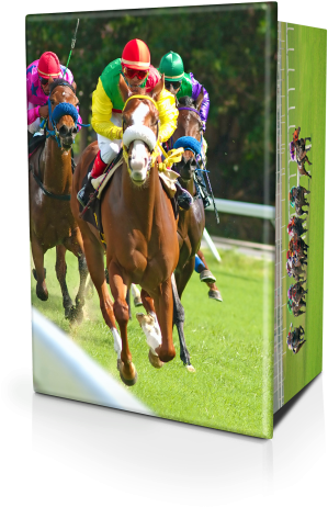 Horse Racing Custom Coffin Design - Horse Racing Journal By Cool (400x598), Png Download