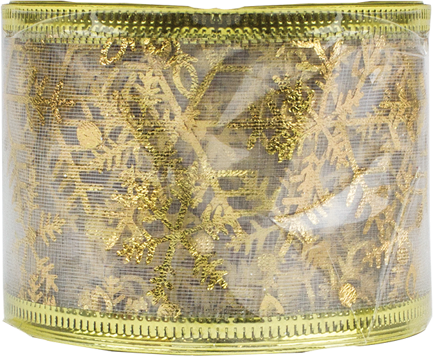 Gold Christmas Wired Ribbon - Wallet (800x620), Png Download