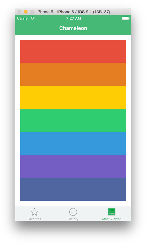Rainbow Colors With Chameleon - Rainbow (487x801), Png Download
