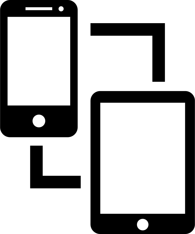 Phone And Tablet File Transfer Comments - Ipad And Iphone Icon (818x980), Png Download