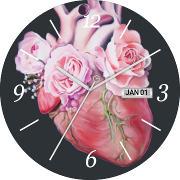 Floral Heart Preview (360x360), Png Download