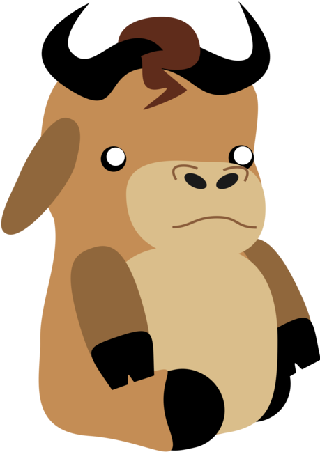 Wildebeest Vector Graphics Editor Infant Child Computer - Cartoon Gnu (461x750), Png Download