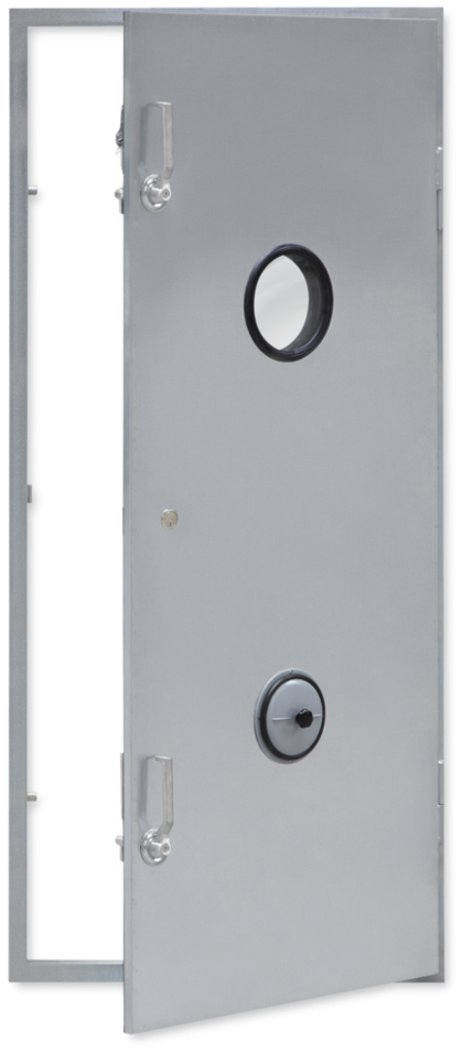 Steel Door With Inspection Window, Pressure Relief - Map3k7ip1 (435x971), Png Download