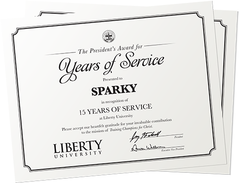 Years Of Service Award - Years Of Service Certificate (500x500), Png Download