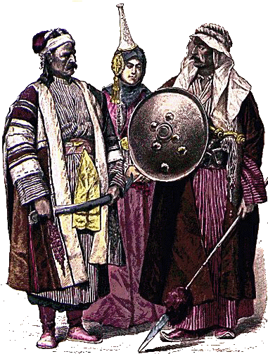 Belka, Woman From Damascus, Arab From Baghdad - Trung Đông Thế Kỷ 19 (414x522), Png Download