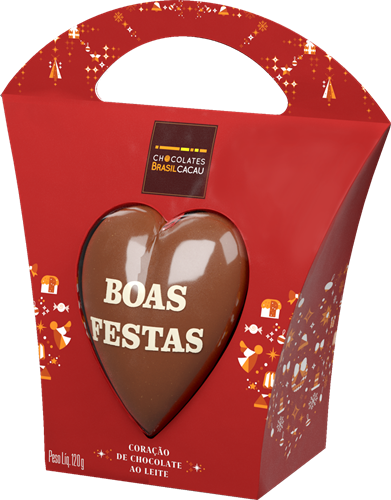 Coração Boas Festas - Heart (391x500), Png Download