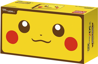 Nintendo 2ds Xl Console - Nintendo 2ds Xl Pikachu (350x438), Png Download