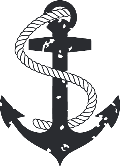Anchor - Decal (412x573), Png Download