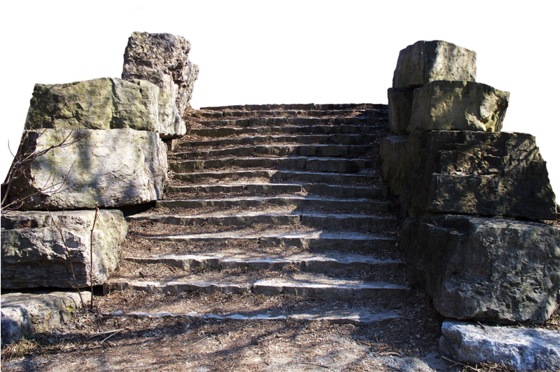 Stone Stairs - Escaleras De Piedra Png (803x600), Png Download