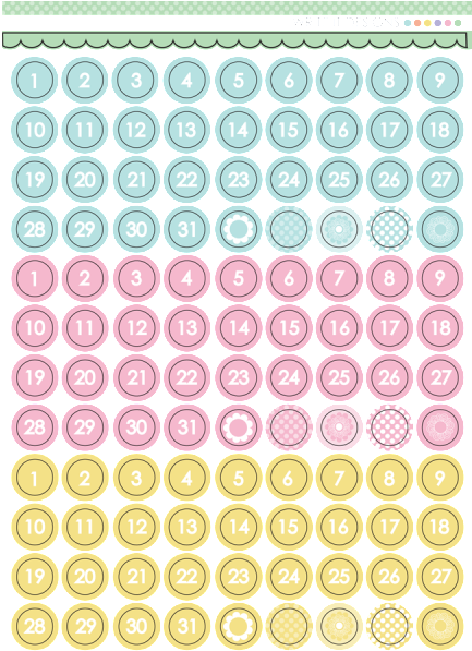Circle Number Stickers Number Dot Stickers Soft Write - Number Sticker For Planners (600x600), Png Download