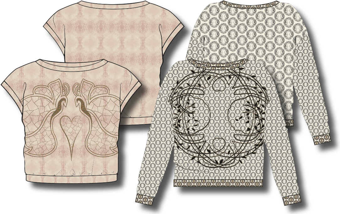 Made To Measure Prints For The "ejm Art Blouse & Sweater - Blouse (1093x750), Png Download