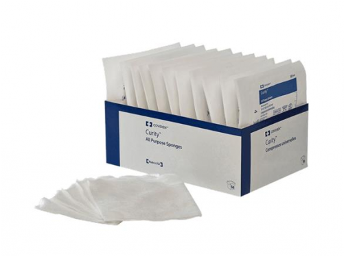 Covidien 8043 Curity 3 X 3 Inch All Purpose Sponge - Covidien Kendall Dermacea Non-woven All Purpose Sponges,3" (500x500), Png Download