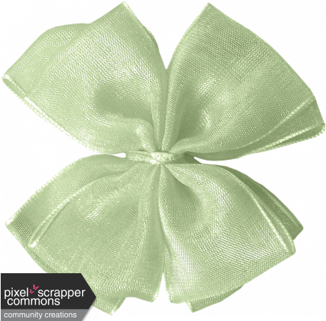 Amethyst Mint Gauze Bow - Lace (456x456), Png Download