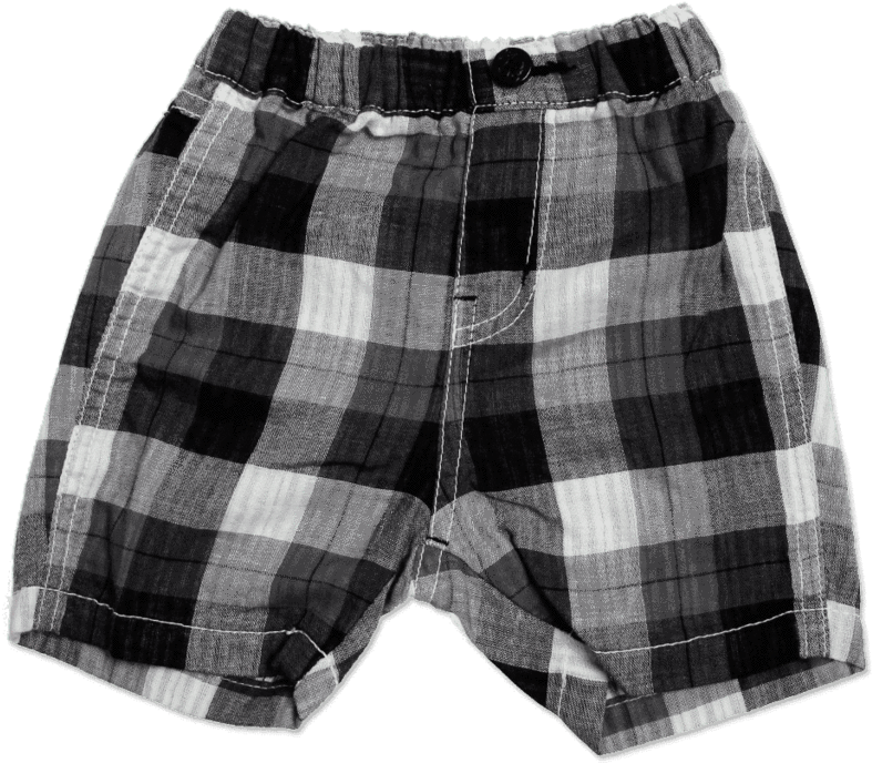 Baby's W Gauze Plaid Shorts - Shorts (1024x1024), Png Download