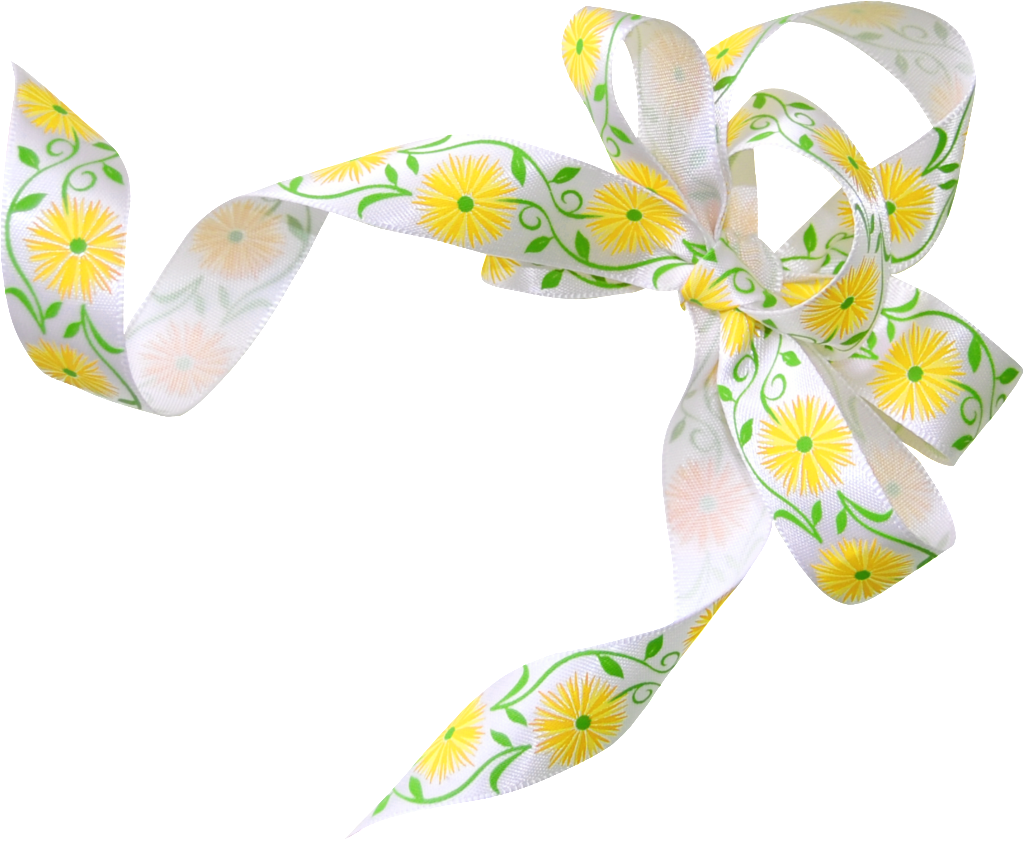 Small Yellow Flower Ribbon Png Transparent - Shoelace Knot (1024x841), Png Download