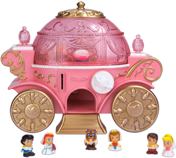 Surprise Inside Images Squinkiesdisney Princesscelebration - Blip Toys Squinkies Disney Princess Coach Dispenser (360x360), Png Download