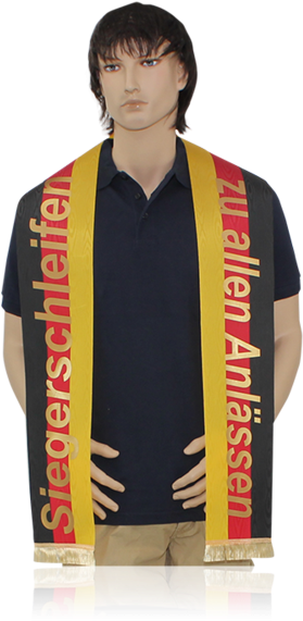 Black Red Gold Ribbon - Kimono (900x600), Png Download