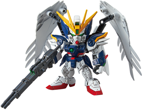 Wing Gundam Zero - Sd Wing Gundam Zero (503x386), Png Download