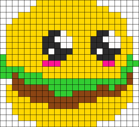 Hamburguesa Papel Cuadriculado, Cosas Kawaii, Retos, - Perler Bead Patterns Food (484x442), Png Download