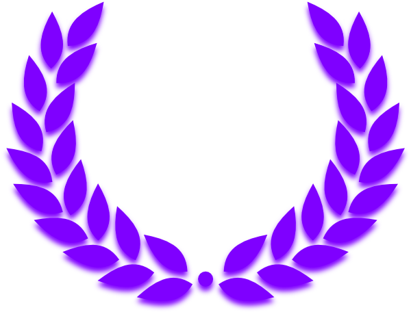 Purple Wreath Clip Art (600x456), Png Download
