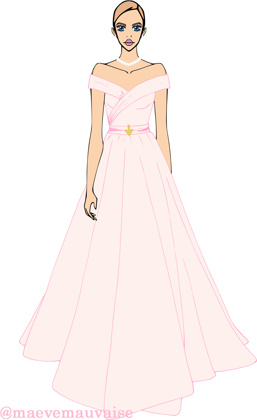Relena And Her State Function Dress For Your Rp Blog - Gown (1080x1620), Png Download
