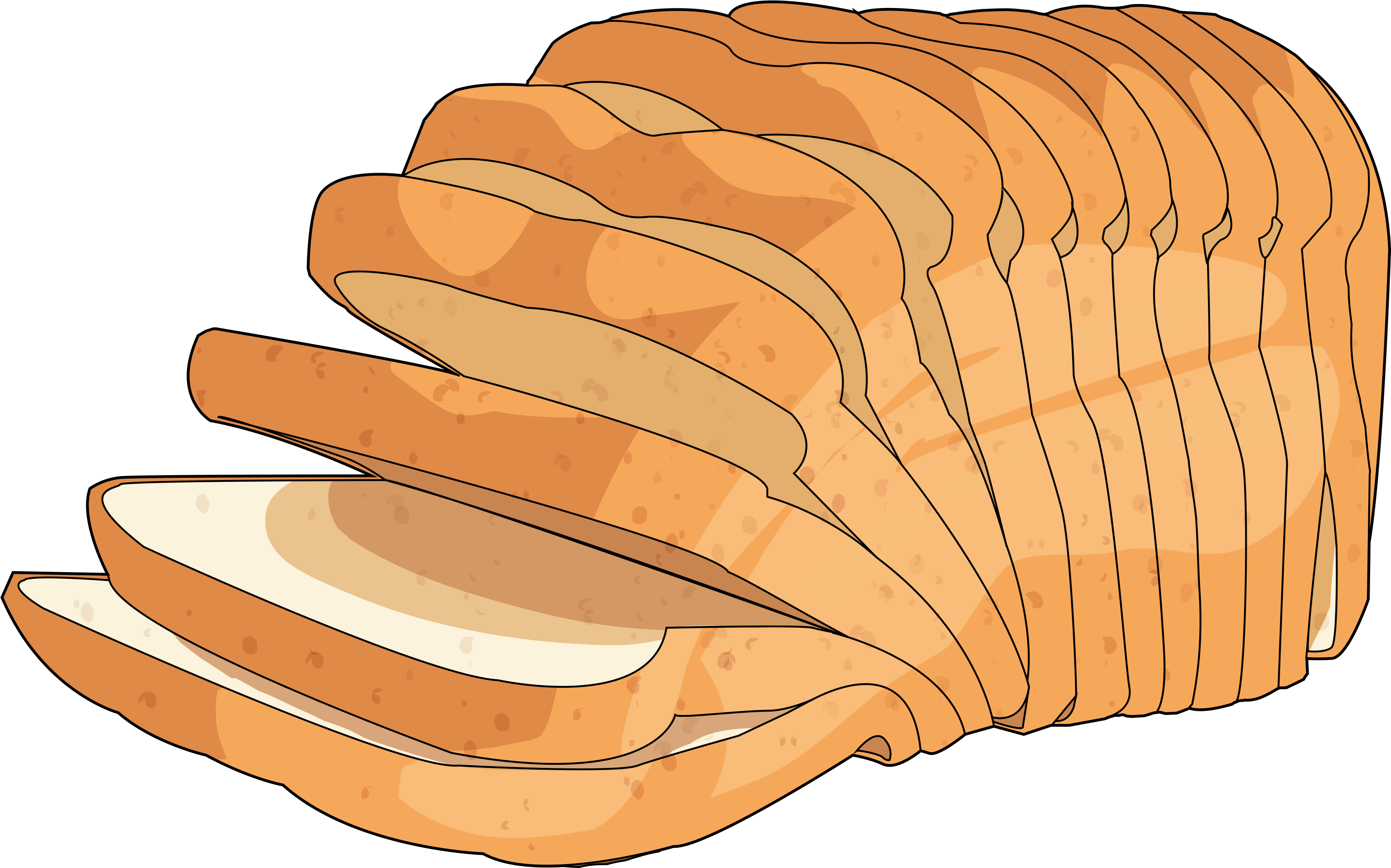 La Carta - Pan De Molde Dibujo (3508x2480), Png Download
