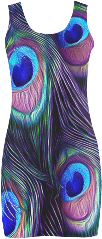 Purple Peacock Feather And Marine Blue Peafowl Eye - Peacock Feather King Duvet (1000x1000), Png Download