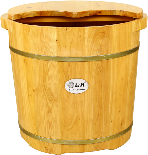 Shangtian Wooden Barrel 35cm High Cedar Wood Foot Bath - Plywood (800x800), Png Download