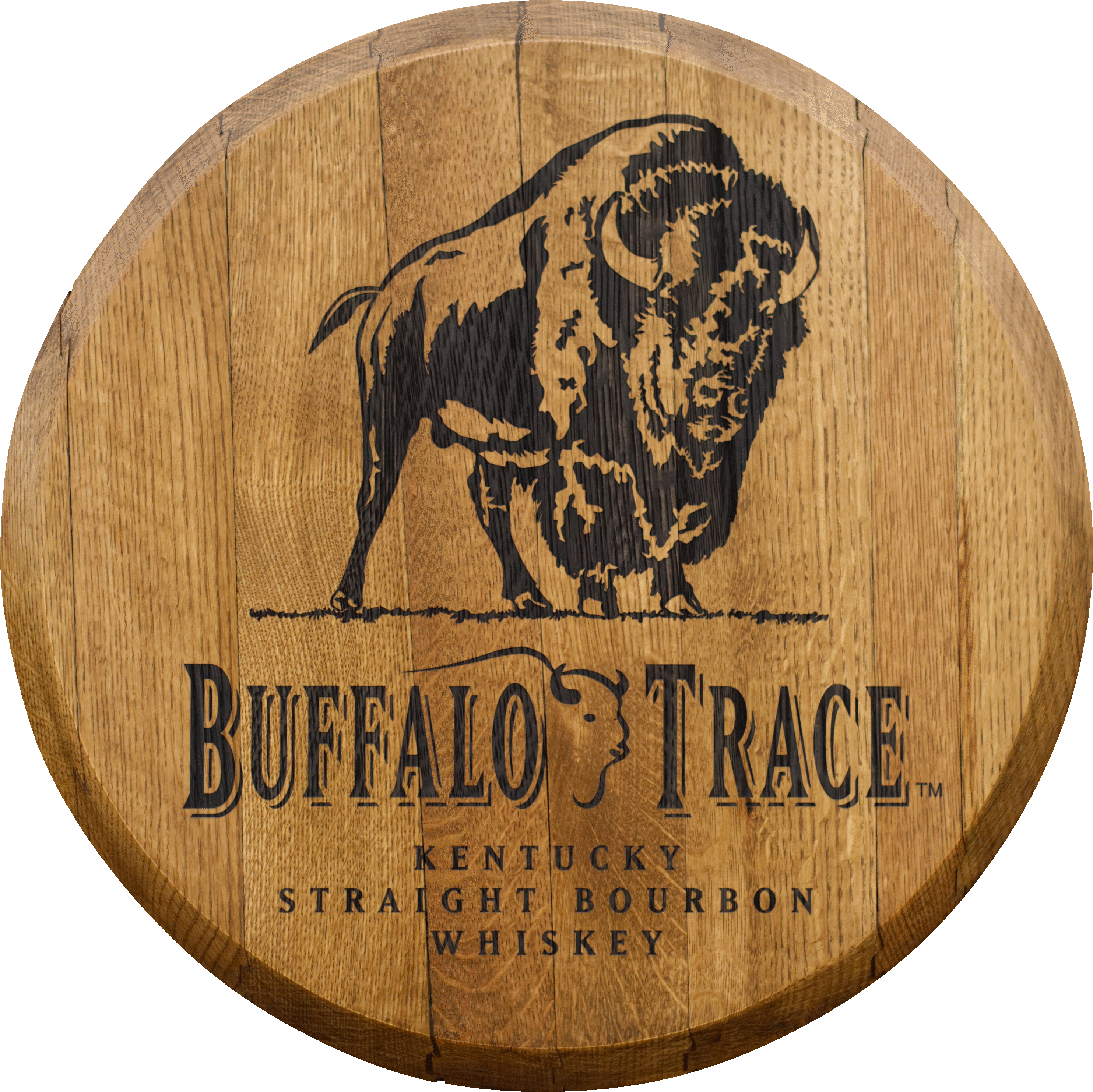 Heart Outline - Buffalo Trace Whiskey Sign (2981x2980), Png Download