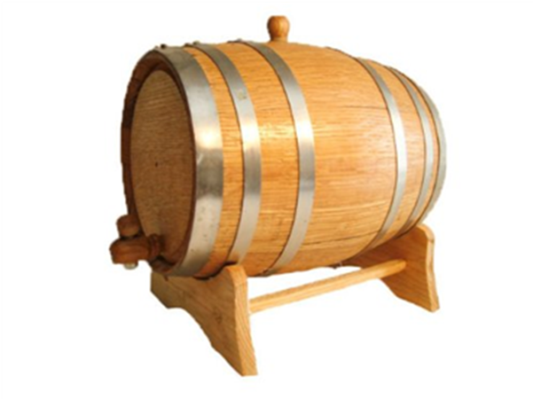 Cool Oak Wine Barrel 5l With Steel Hoops Wooden Cask - American Oak Barrel With Steel Hoops- 20 Liter Or 5.28 (350x350), Png Download