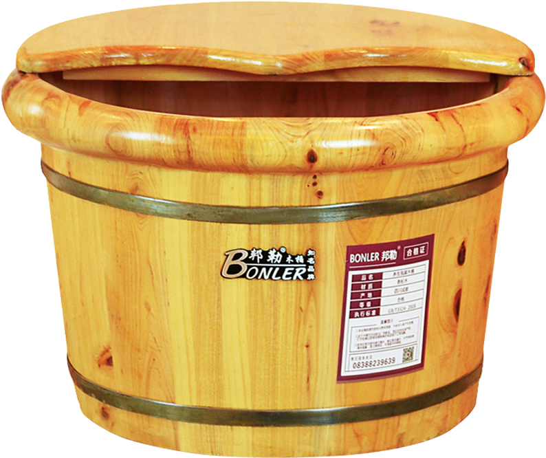 Bangle Solid Wood Foot Bath Barrel Home Massage Foam - Barrel (800x800), Png Download