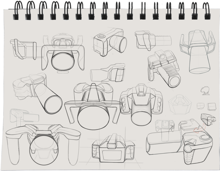 Camera Combine Sketches Notepad1 (1000x588), Png Download