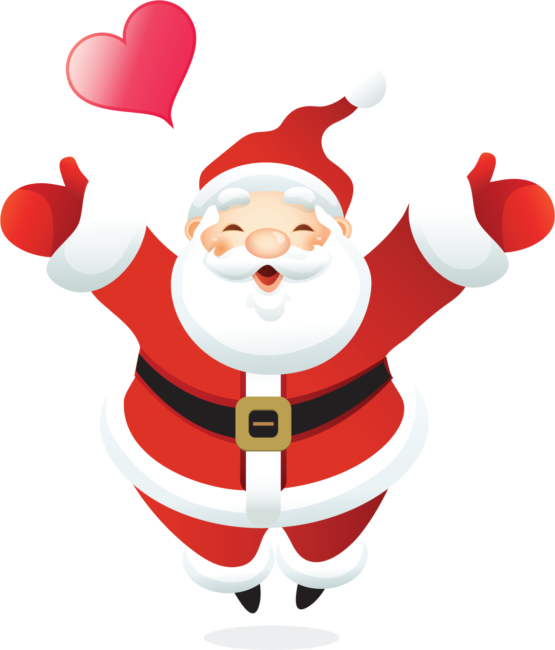 Imagenes De Papa Noel Animadas (1142x1337), Png Download