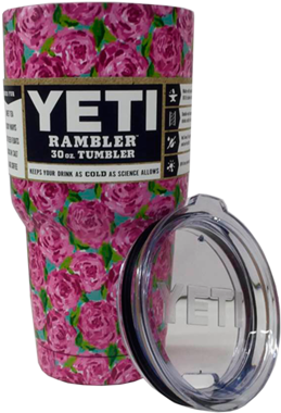 30oz Yeti Tumbler Flower Pink - Yeti Rambler 30 Oz, Stainless Steel, Powder-coated, (480x480), Png Download