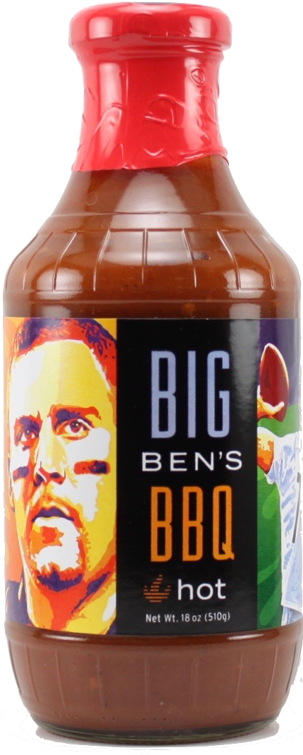 Big Ben's Hot Bbq Sauce - Barbecue Sauce (571x1167), Png Download