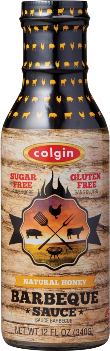 Colgin Honey Bbq Sauce - Barbecue (550x1329), Png Download