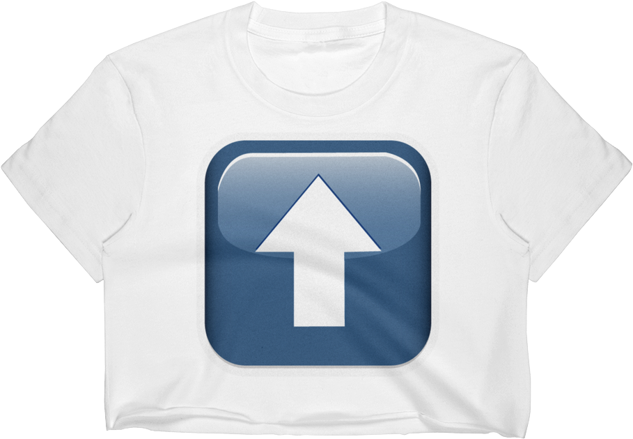 Emoji Crop Top T-shirt - Crop Top (1000x1000), Png Download