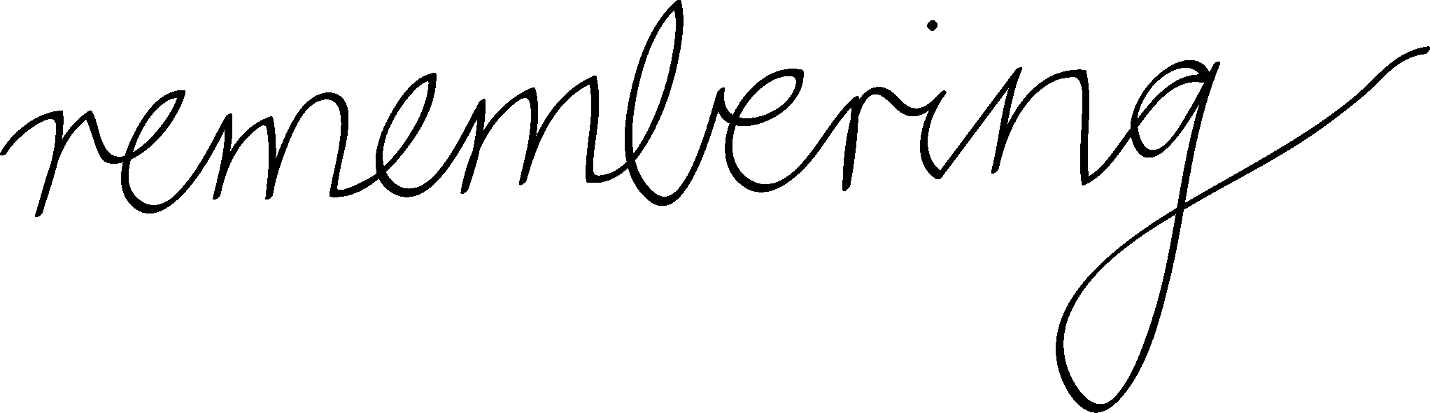 Remembering Thinwa - Remembering Word (2044x590), Png Download