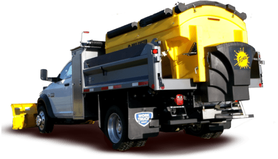 Custom Snow Plows And Ice Trucks - Dump Truck (580x320), Png Download