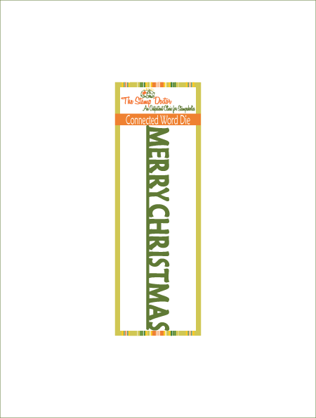Merry Christmas Connected Word Die - Poster (450x594), Png Download