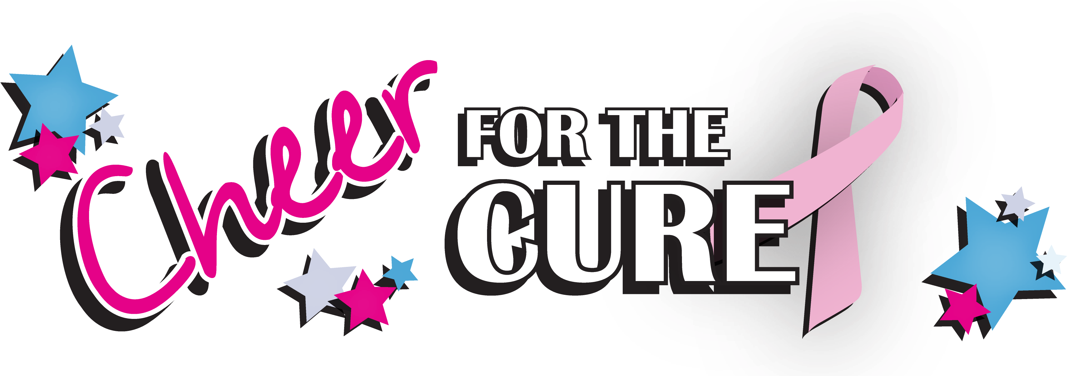 Cheer For The Cure - Cheerleading (3659x1250), Png Download