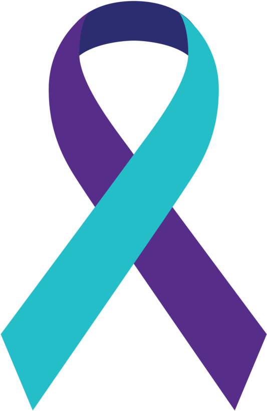 Suicide Prevention Ribbon - Suicide Prevention Logo (1000x1294), Png Download