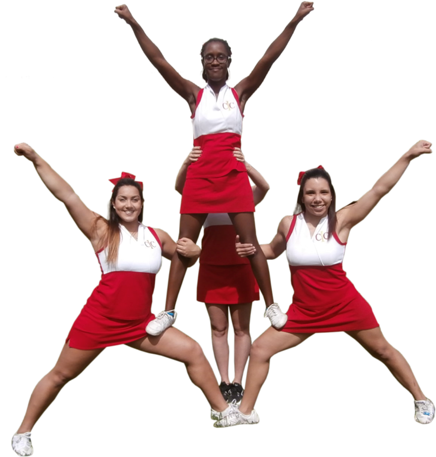Cheerdance Thigh Stand Stunt (1024x955), Png Download