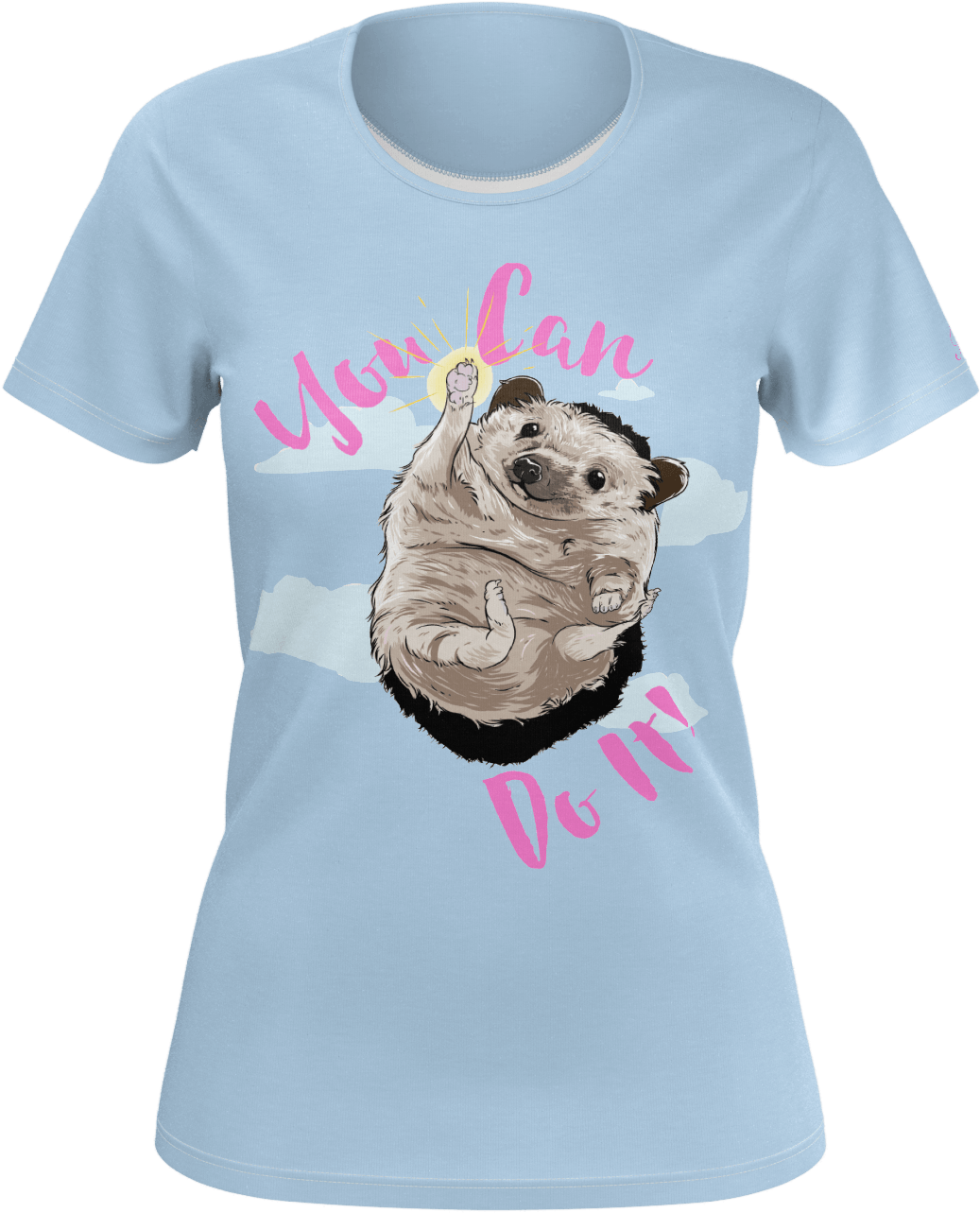 Taylor Nicole Dean Blue Cheering Hedgehog T-shirt Women's - Nala The Hedgehog (1600x1600), Png Download