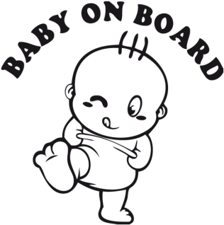 Baby On Board PNG Transparent Images Free Download, Vector Files